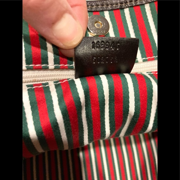 Authentic Gucci Monogram Logo D Ring Shoulder Bag Tote - Picture 12 of 15